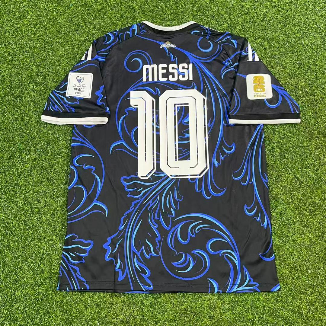 Lionel Messi #10 Argentina 2026 World Cup Golden Patch Football Jersey Kit Pulses Football
