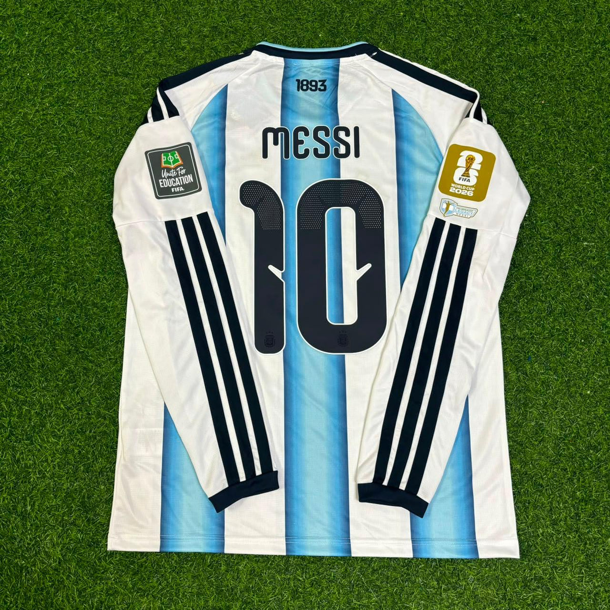 Lionel Messi #10 Argentina 2026 World Cup Home Legacy Patch Long Sleeve Football Jersey Pulses Football