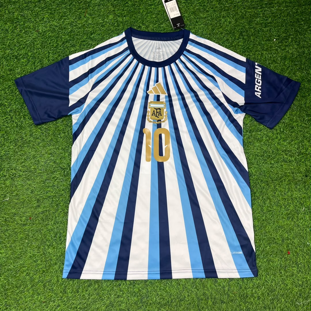 Lionel Messi #10 Argentina 2026 World Cup Warm Up Football Jersey Pulses Football