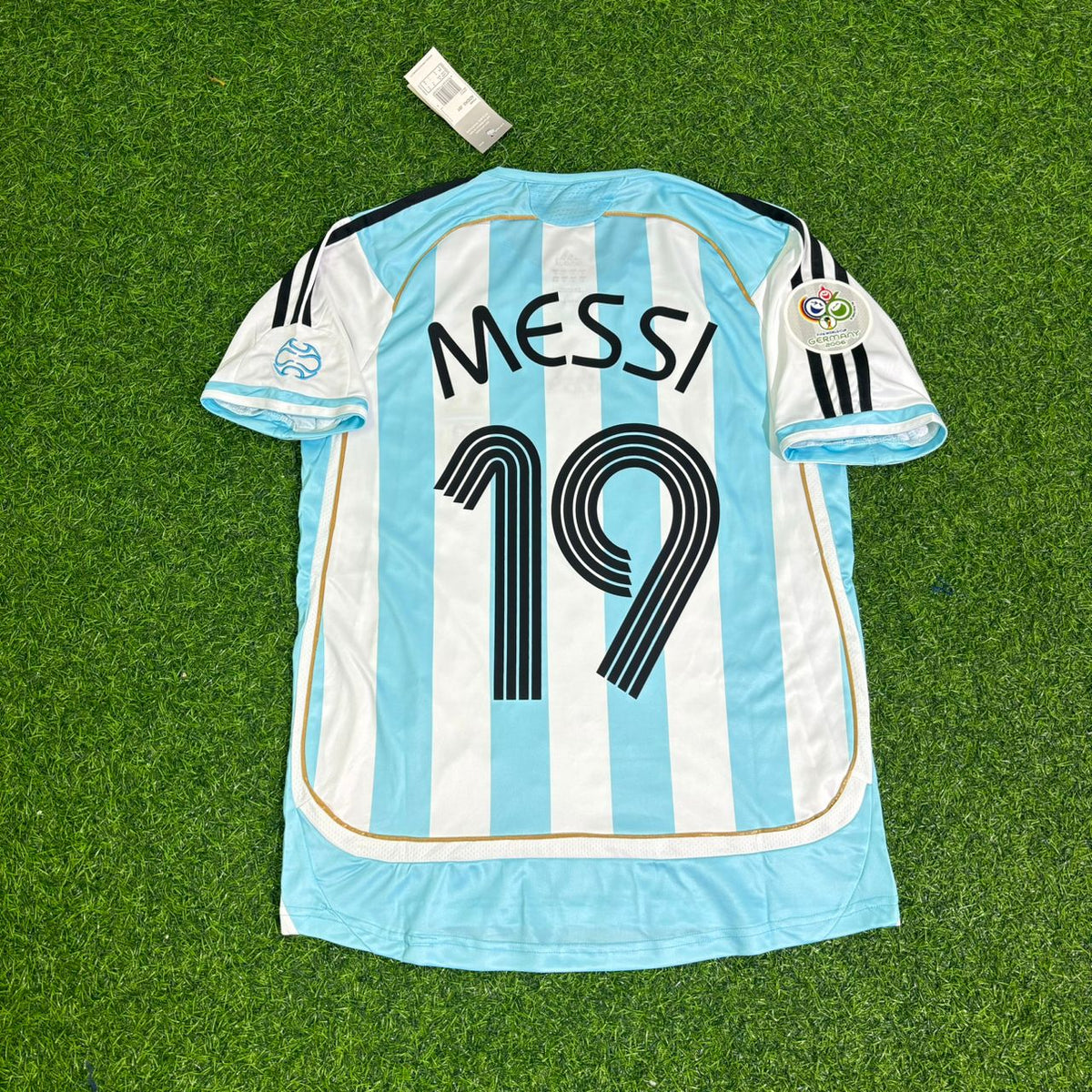 Lionel Messi Argentina 2006 World Cup Retro Soccer Jersey Maillot Trikot Maglia Pulses Football