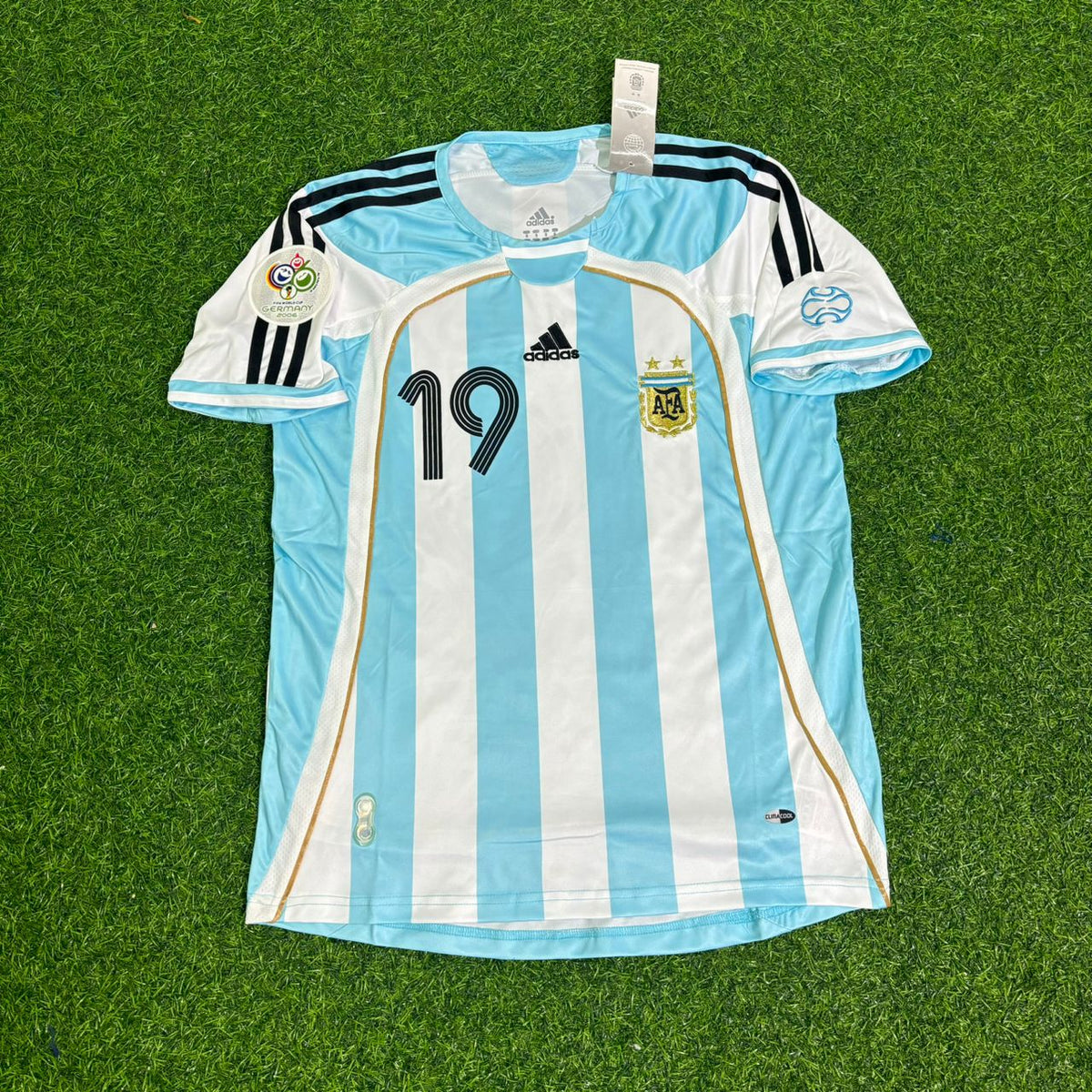 Lionel Messi Argentina 2006 World Cup Retro Soccer Jersey Maillot Trikot Maglia Pulses Football