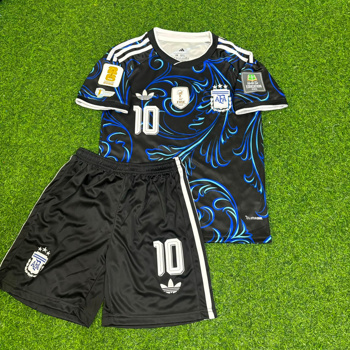 Lionel Messi Argentina 2026 World Cup Kids Football Jersey Pulses Football