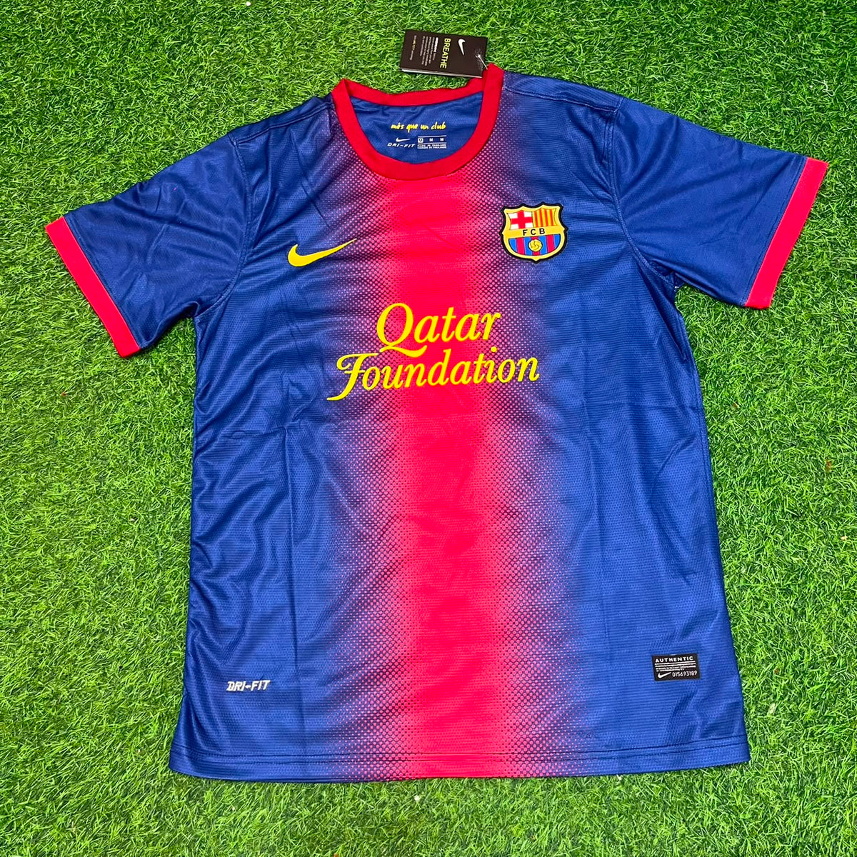 Lionel Messi Barcelona 2012/2013 Retro Home Football Jersey Pulses Football