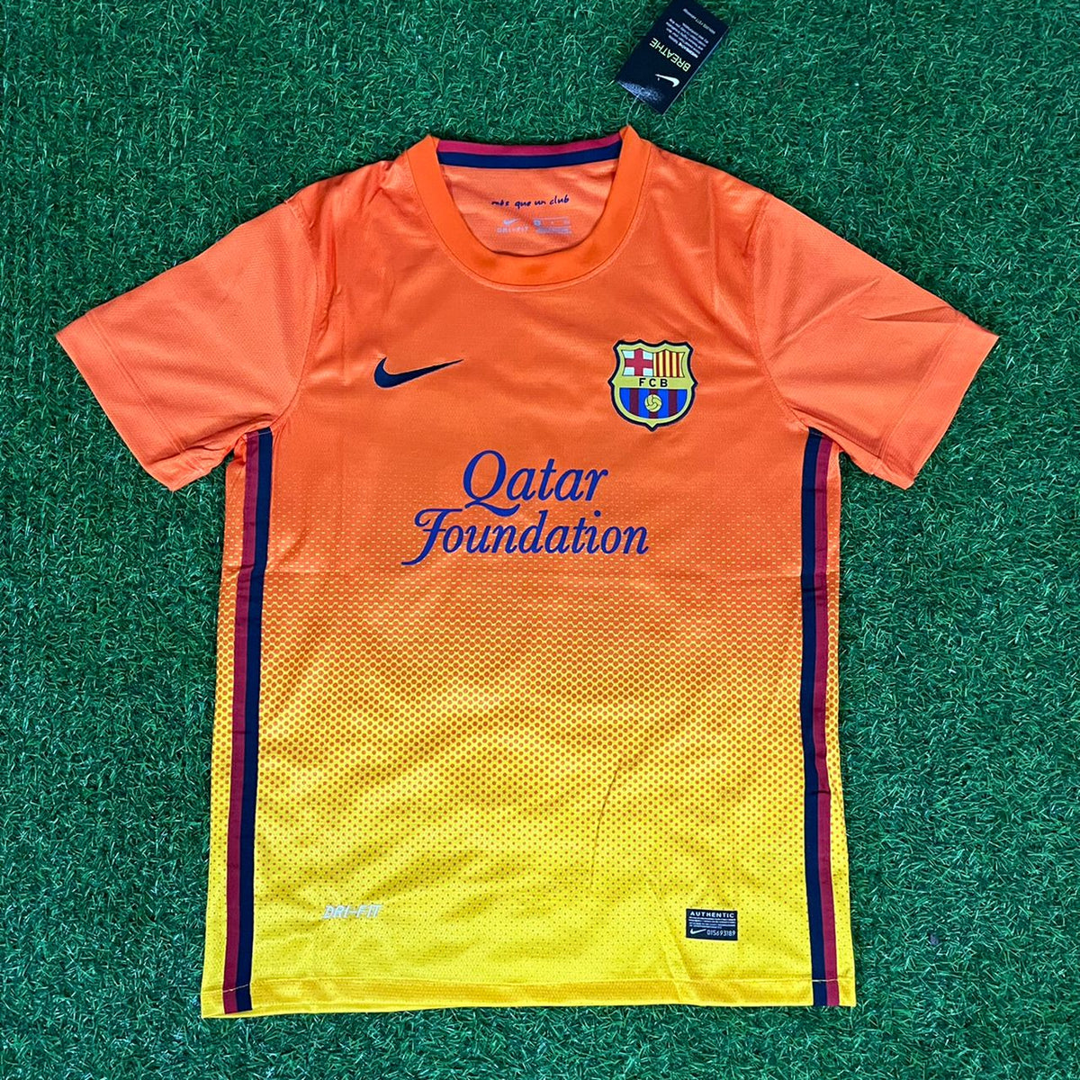 Lionel Messi 10 – Barcelona 2012–2013 Orange Retro Kit Jersey – | Trikot | Maillot Soccer Shirt Pulses Football