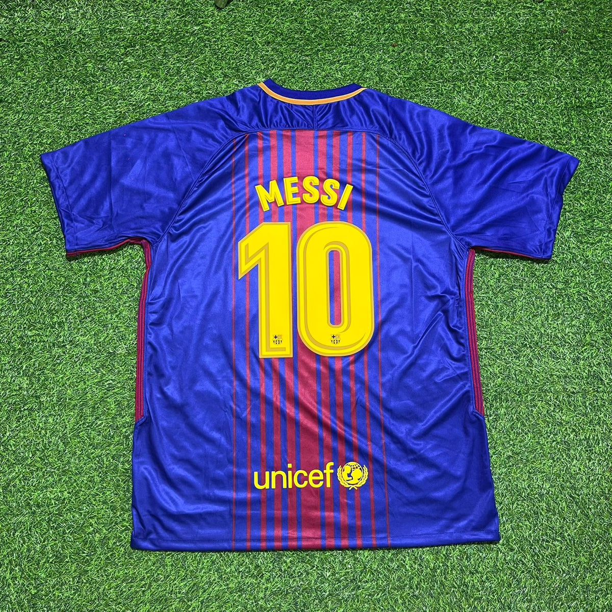 Lionel Messi 10- Barcelona 2017/2018 Season Football Jersey Pulses Football