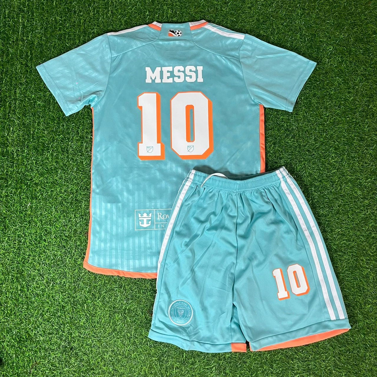 Lionel Messi Blue Kids Kit Kindertrikot Maillot Enfant Kindertrui Pulses Football