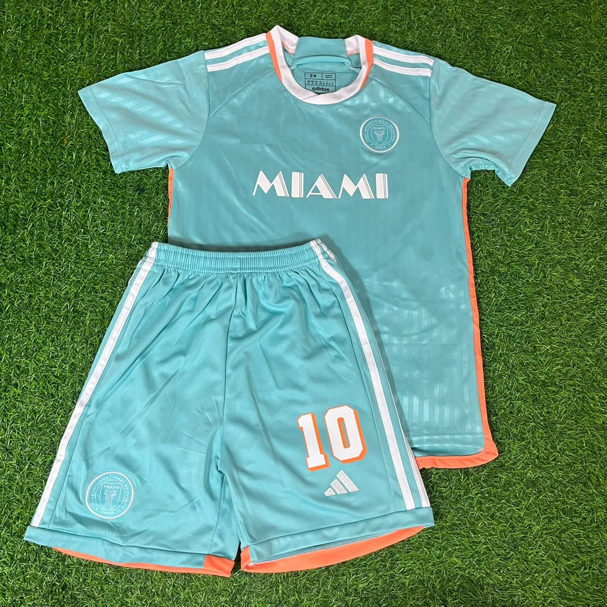 Lionel Messi Blue Kids Kit Kindertrikot Maillot Enfant Kindertrui Pulses Football