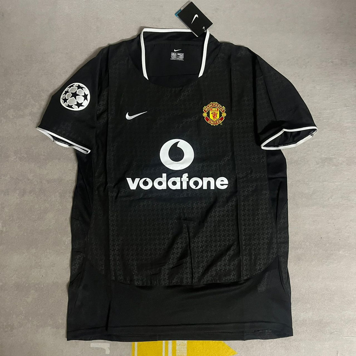 Cristiano Ronaldo Manchester United 2003 2004 Retro Black Jersey Trikot Pulses Football