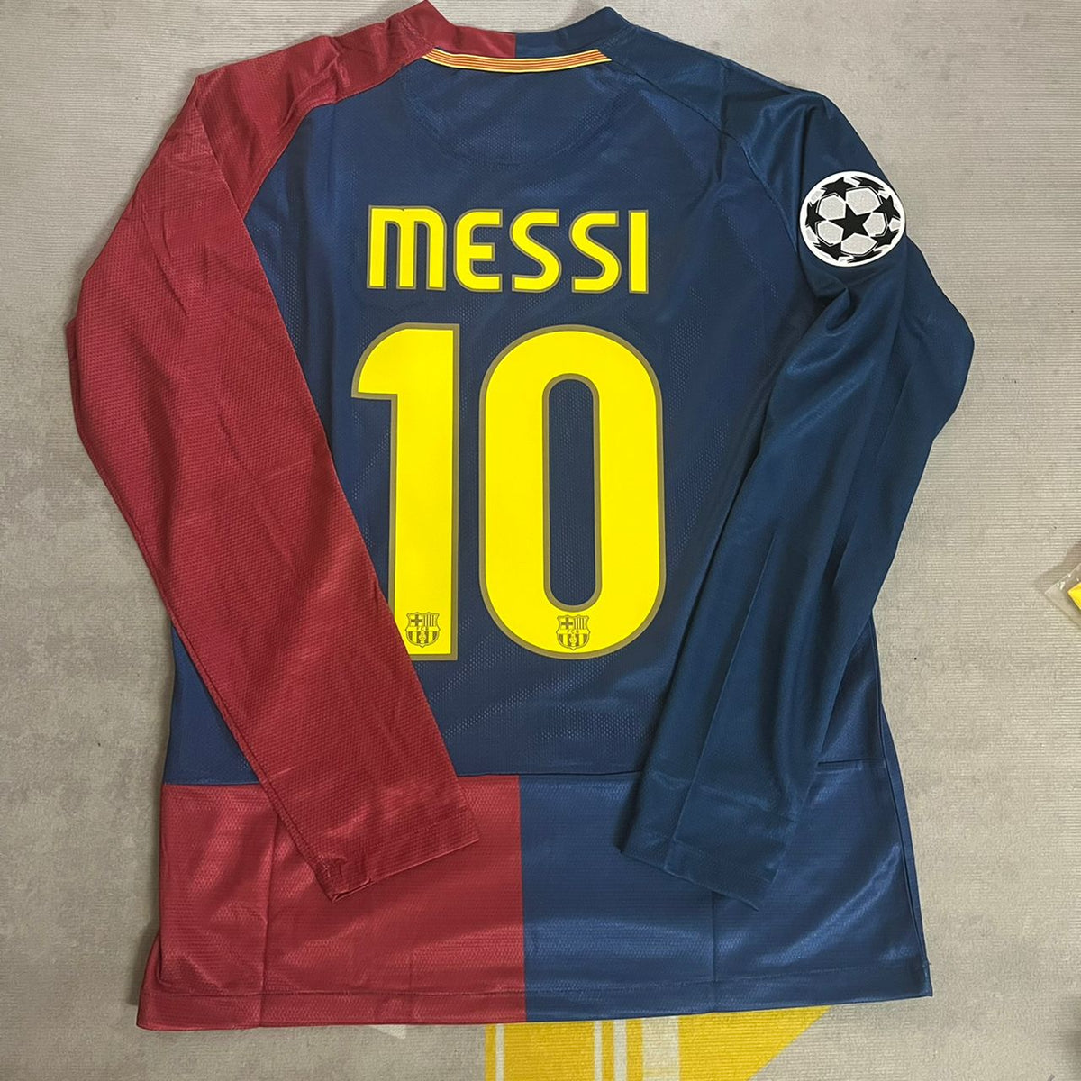 Lionel Messi Barcelona 2009 Roma Final Retro Jersey Trikot Maillot Soccer Shirt Pulses Football