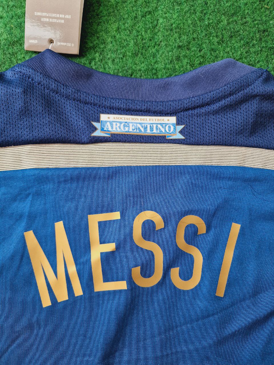 Lionel Messi Argentina 2014 World Cup Retro Football Jersey Pulses Football