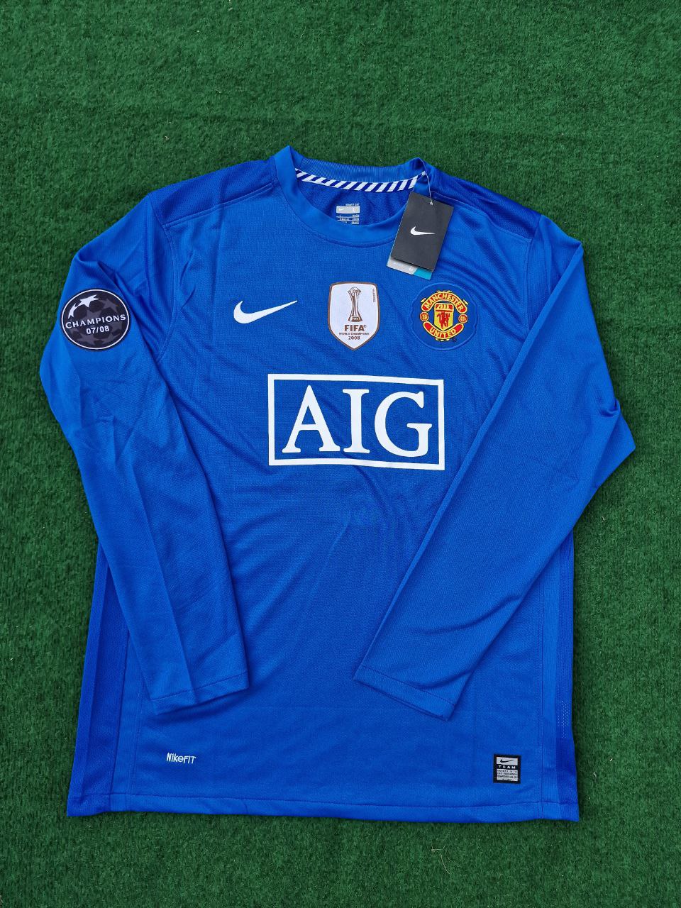 Cristiano Ronaldo Manchester United 2008 Fifa World Cup Champions League Patch Retro Jersey Pulses Football