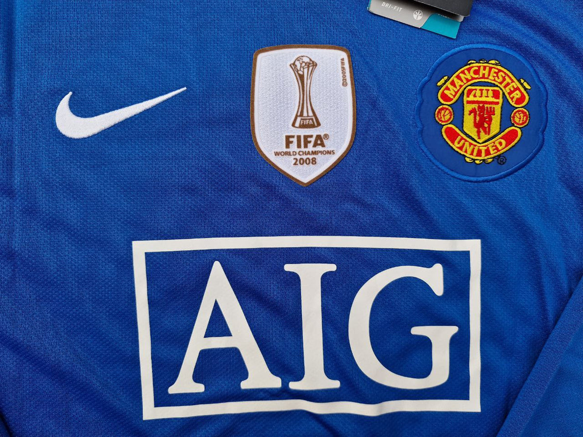 Cristiano Ronaldo Manchester United 2008 Fifa World Cup Champions League Patch Retro Jersey Pulses Football