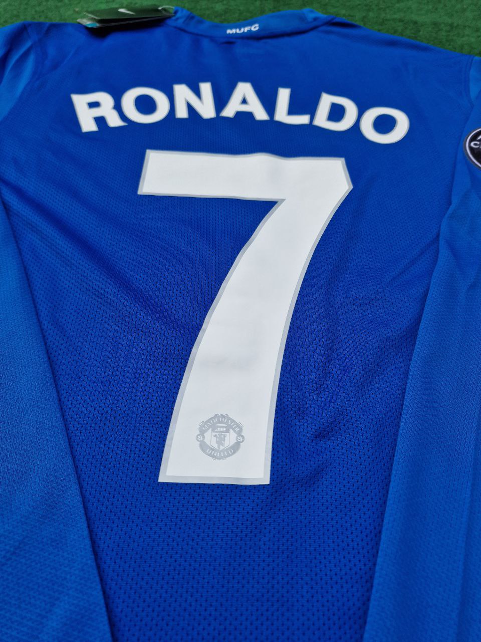 Cristiano Ronaldo Manchester United 2008 Champions League Patch Retro Short Jersey Trikot Pulses Football