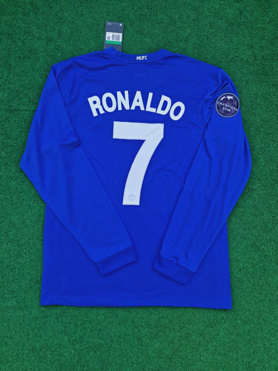 Cristiano Ronaldo Manchester United 2008 Fifa World Cup Champions League Patch Retro Jersey Pulses Football