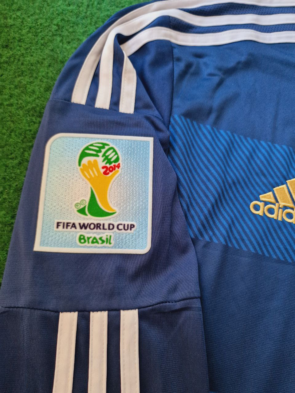 Lionel Messi Argentina 2014 World Cup Retro Football Jersey Pulses Football