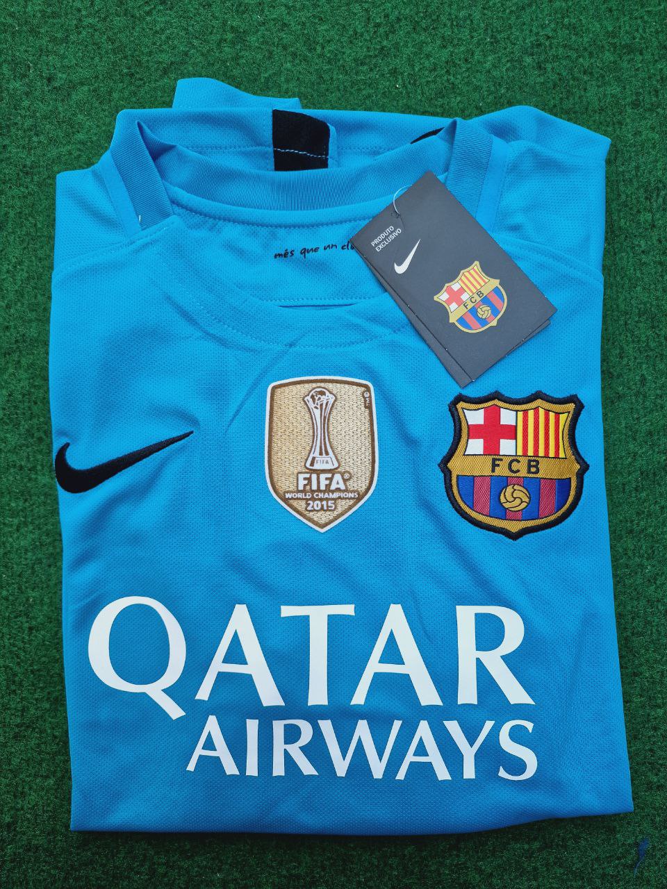 Lionel Messi Barcelona 2015-2016 Champions League Retro Jersey Maillot Trikot Maglia Pulses Football