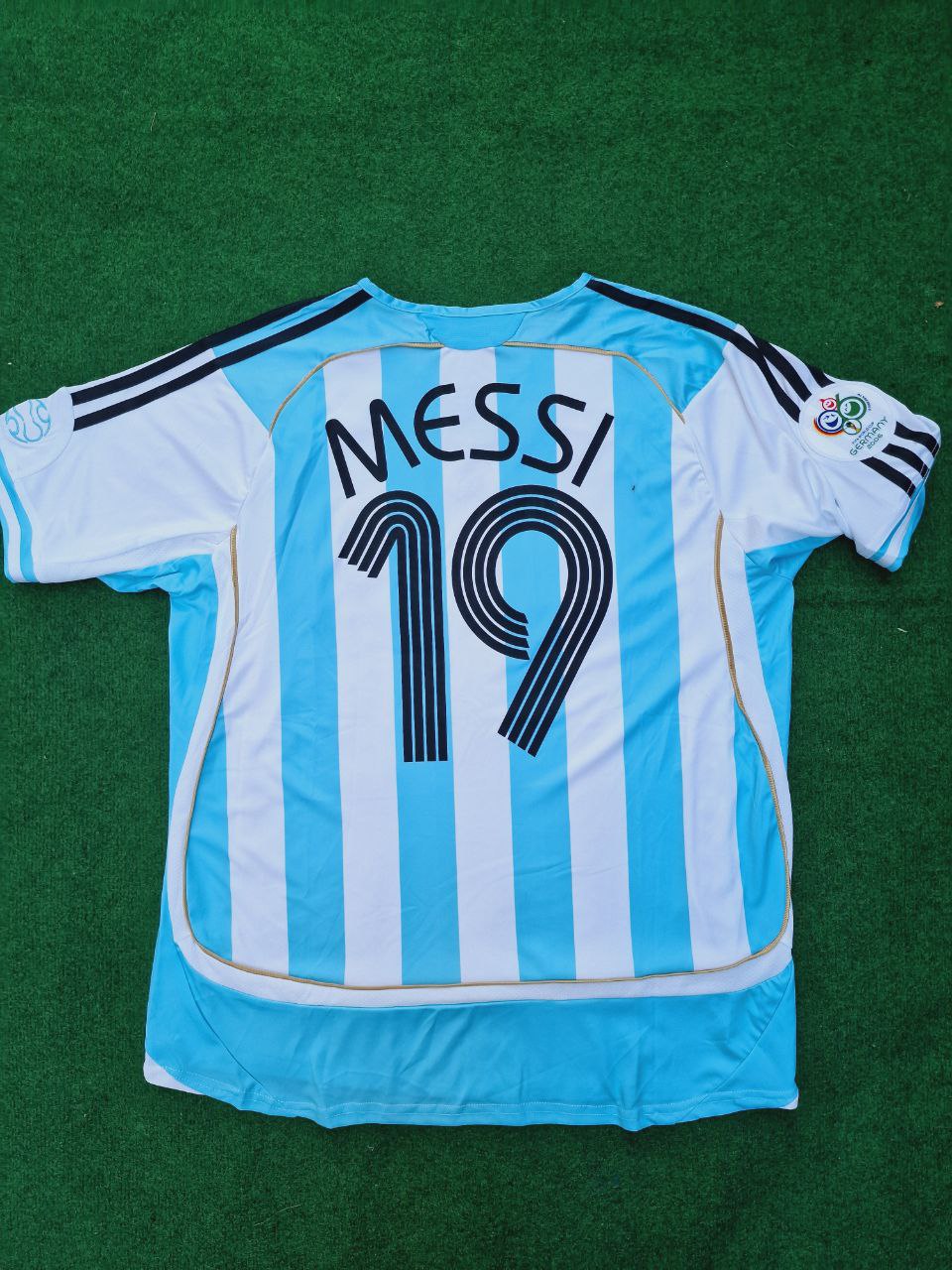 Lionel Messi Argentina 2006 World Cup Retro Soccer Jersey Maillot Trikot Maglia Pulses Football