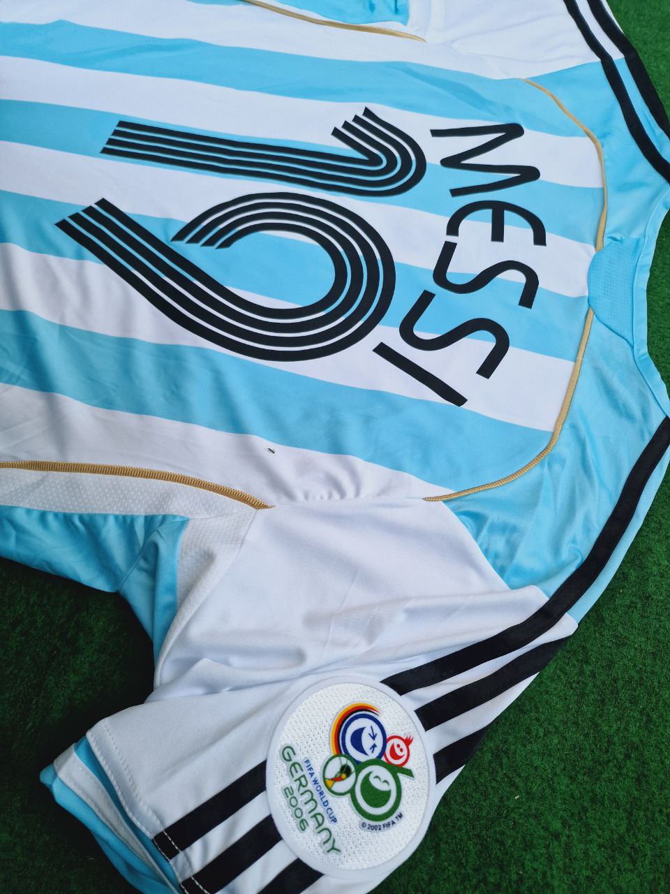 Lionel Messi Argentina 2006 World Cup Kids Retro Football Jersey Pulses Football