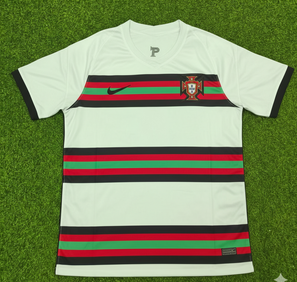 Portugal EURO 2020 Retro Away Football Jersey Pulses Football