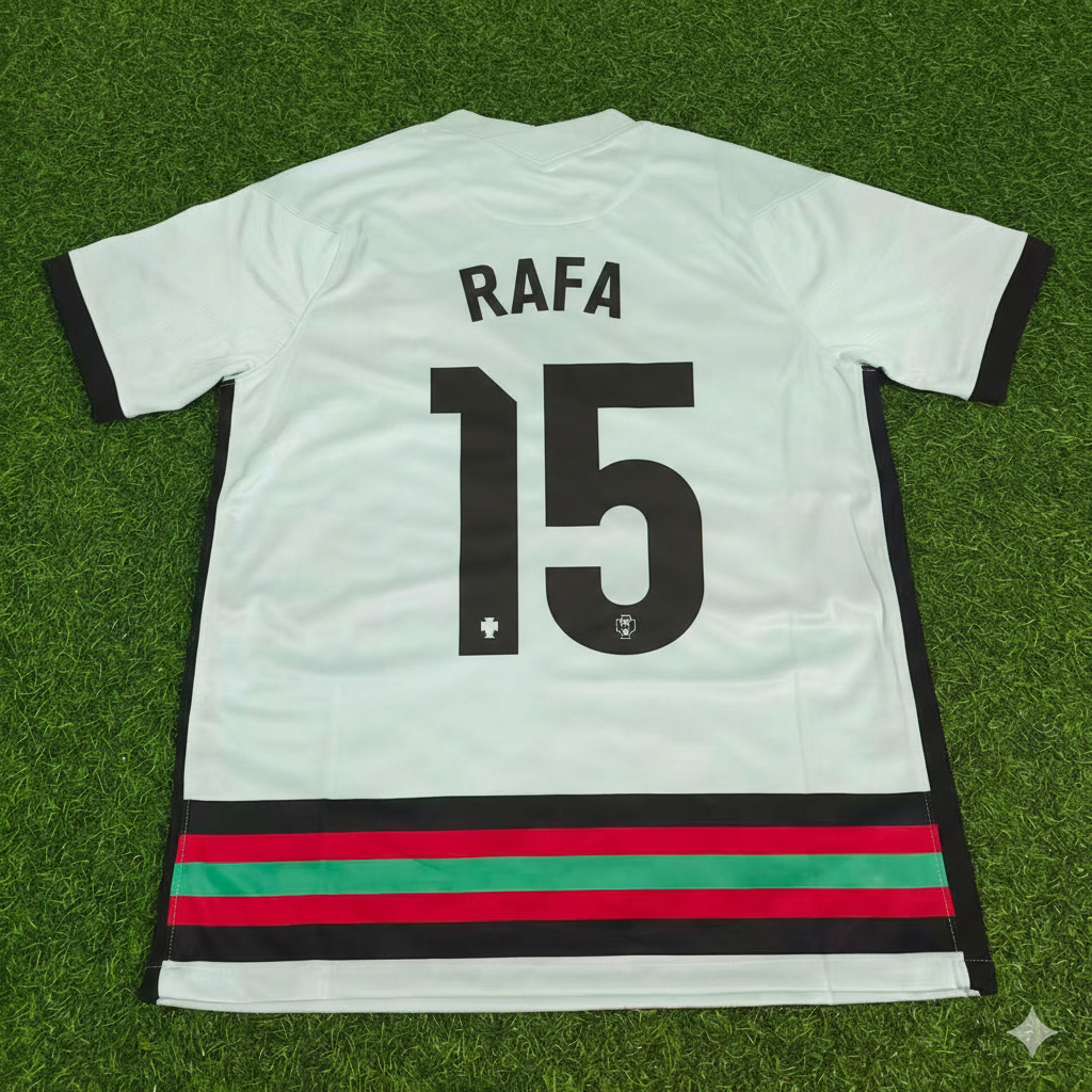 Rafa Silva Portugal EURO 2020 Retro Away Football Jersey Pulses Football