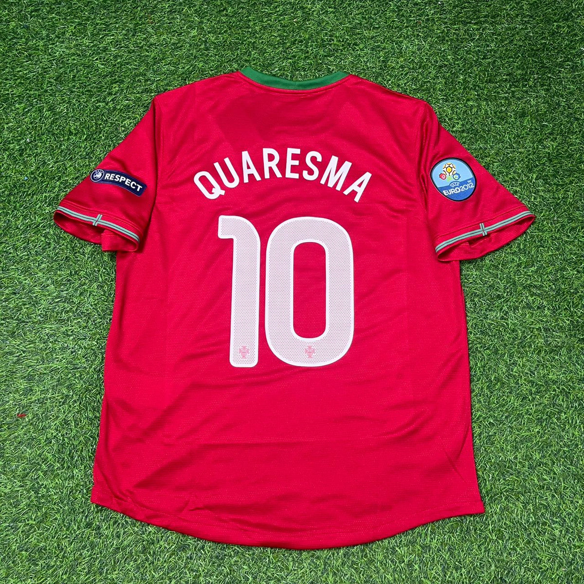 Ricardo Quaresma Portugal Euro 2012 Red Retro Football Jersey Kit Pulses Football