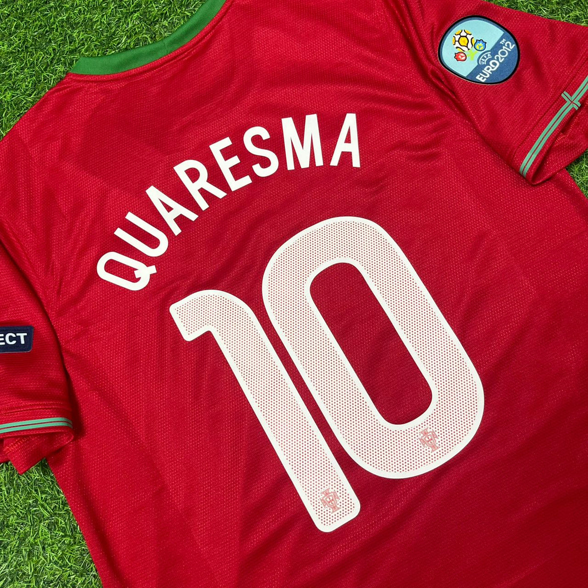 Ricardo Quaresma Portugal Euro 2012 Red Retro Football Jersey Kit Pulses Football