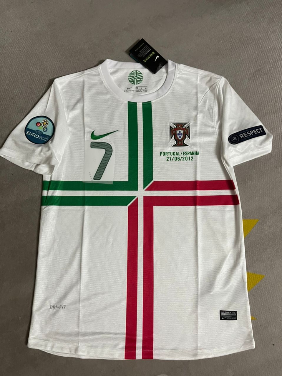 Cristiano Ronaldo Portugal EURO 2012 Retro Jersey Pulses Football