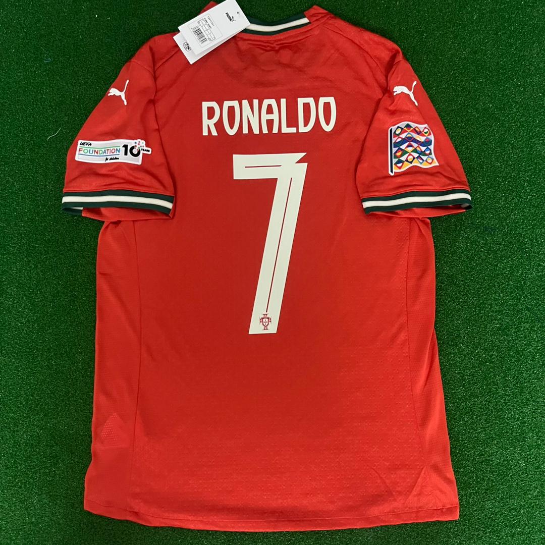 Cristiano Ronaldo Portugal UEFA Nations League Winner Kids Kit Jersey KinderTrikot Maillot Shirt Pulses Football
