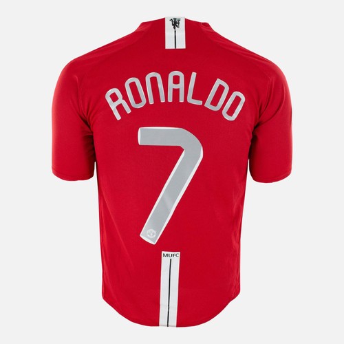RONALDO #7 Manchester United Retro Jersey Home 2008