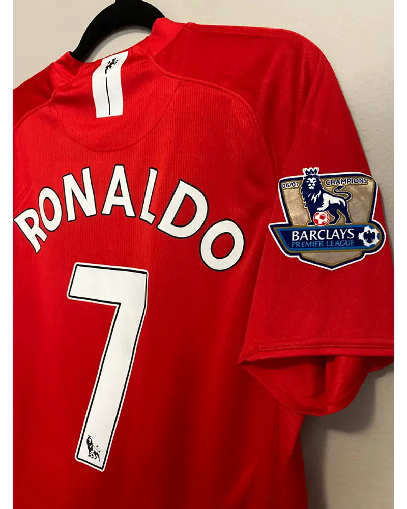 Cristiano Ronaldo CR7 Manchester United 2007 2008 EPL Retro Red Jersey Trikot Pulses Football