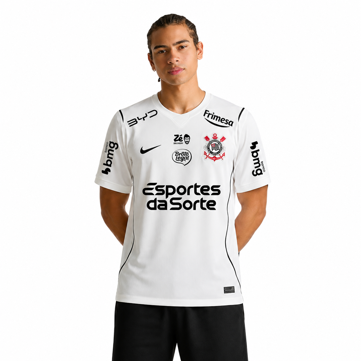 Corinthians 2027 Home Fan Version com Sponsor | Jersey Zone Store Pulses Football
