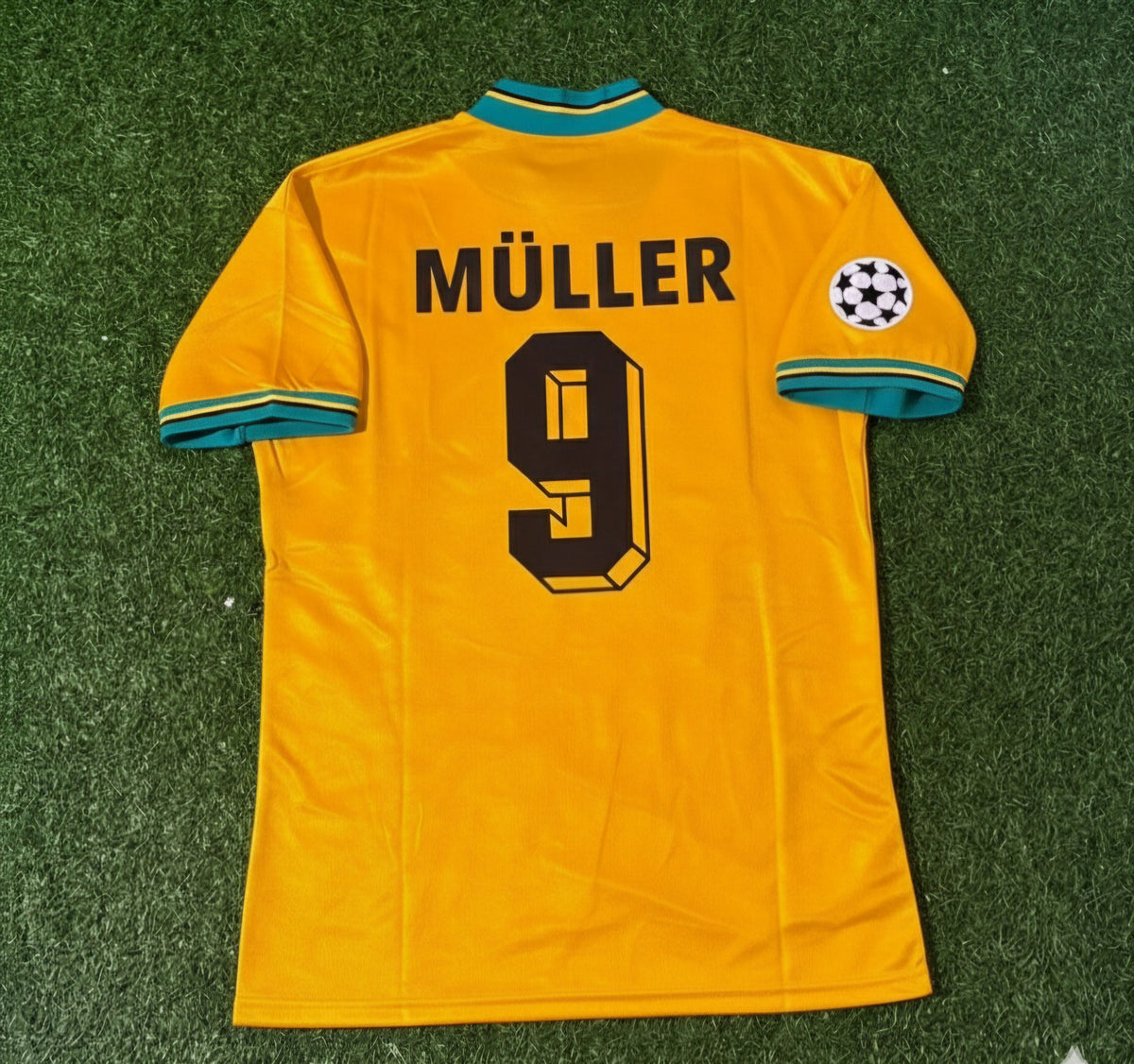 Gerd Müller Bayern Munich Yellow Retro Football Jersey Kit Pulses Football