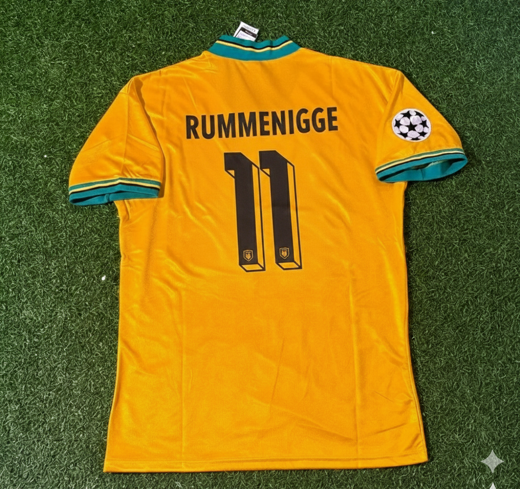 Karl Heinz Rummenigge Bayern Munich Yellow Retro Football Jersey Kit Pulses Football