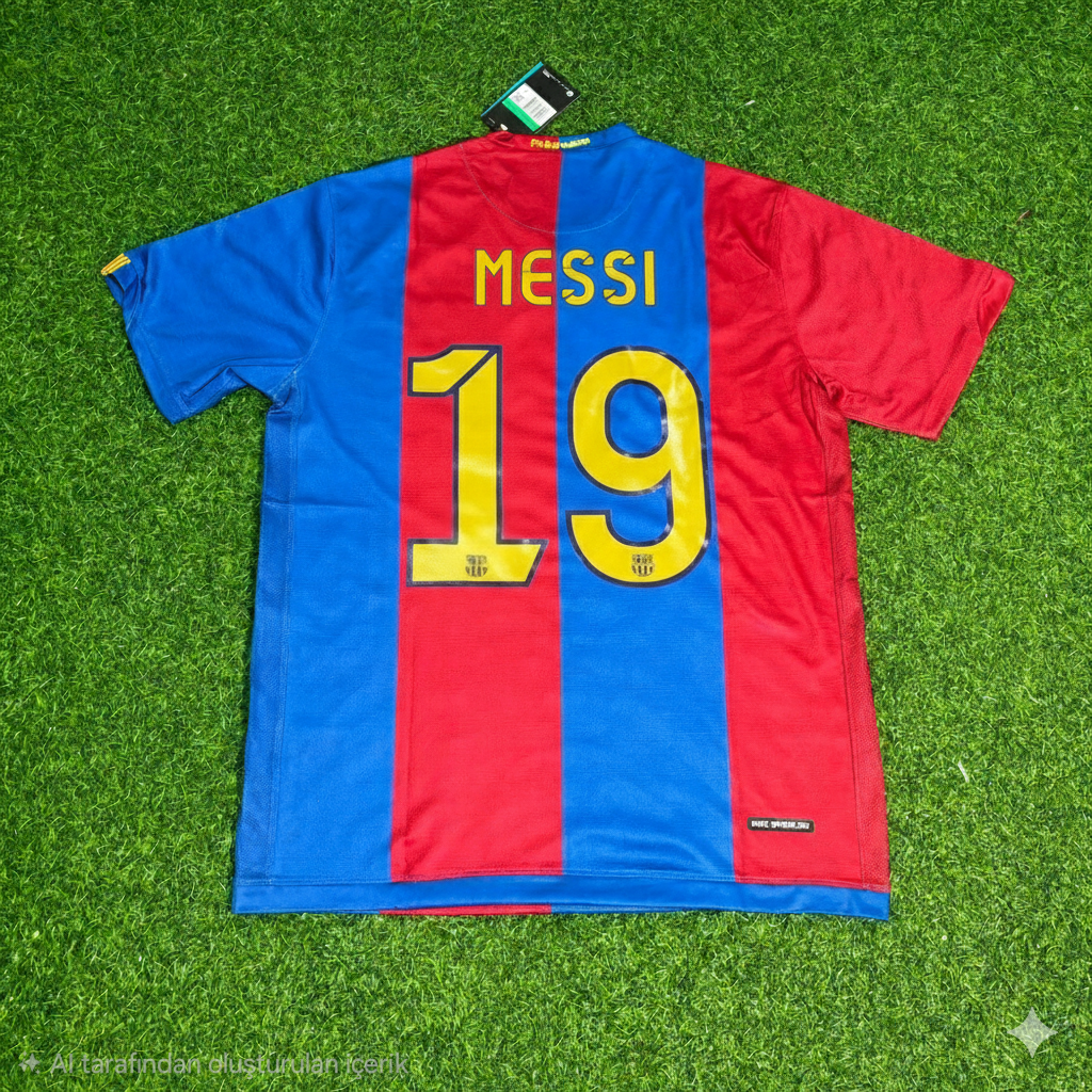 Lionel Messi Barcelona 2006/2007 Home Retro Football Jersey Pulses Football