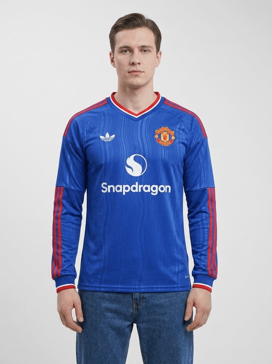 Manchester United 2026/27 Away Long Sleeve Jersey Pulses Football