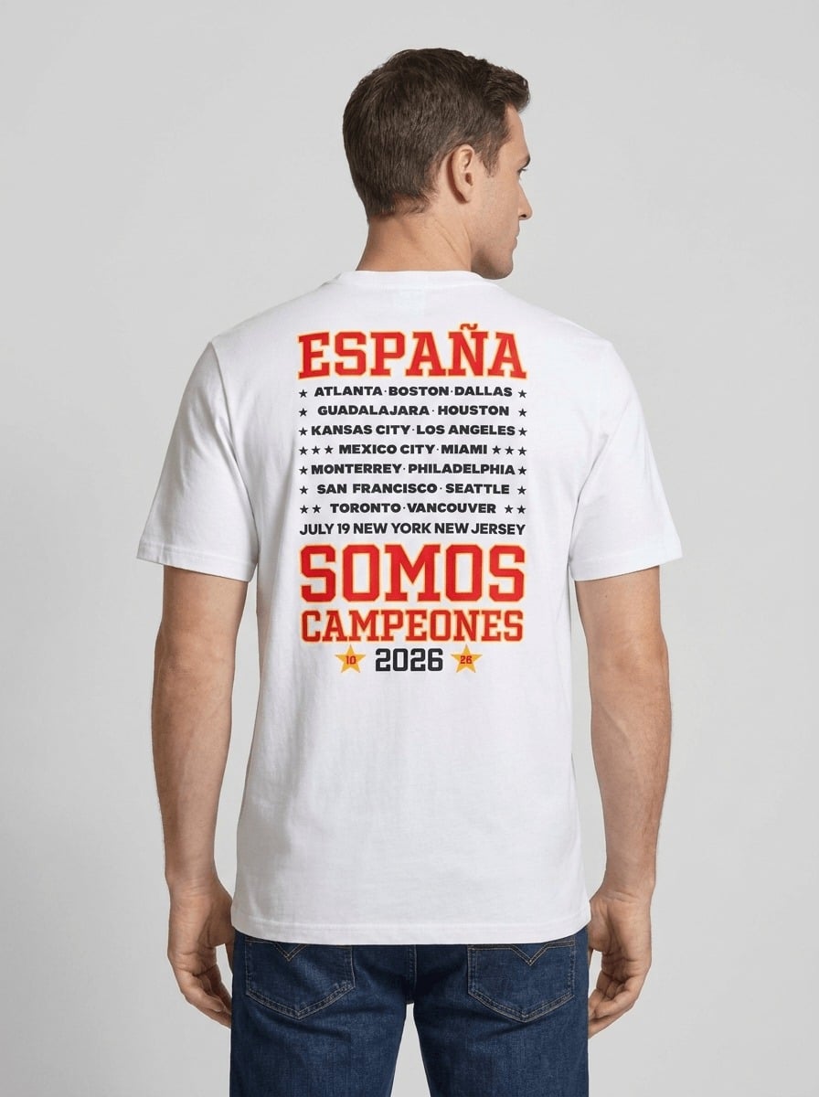 Spain 2026/27 Somos Campeones White Jersey Pulses Football