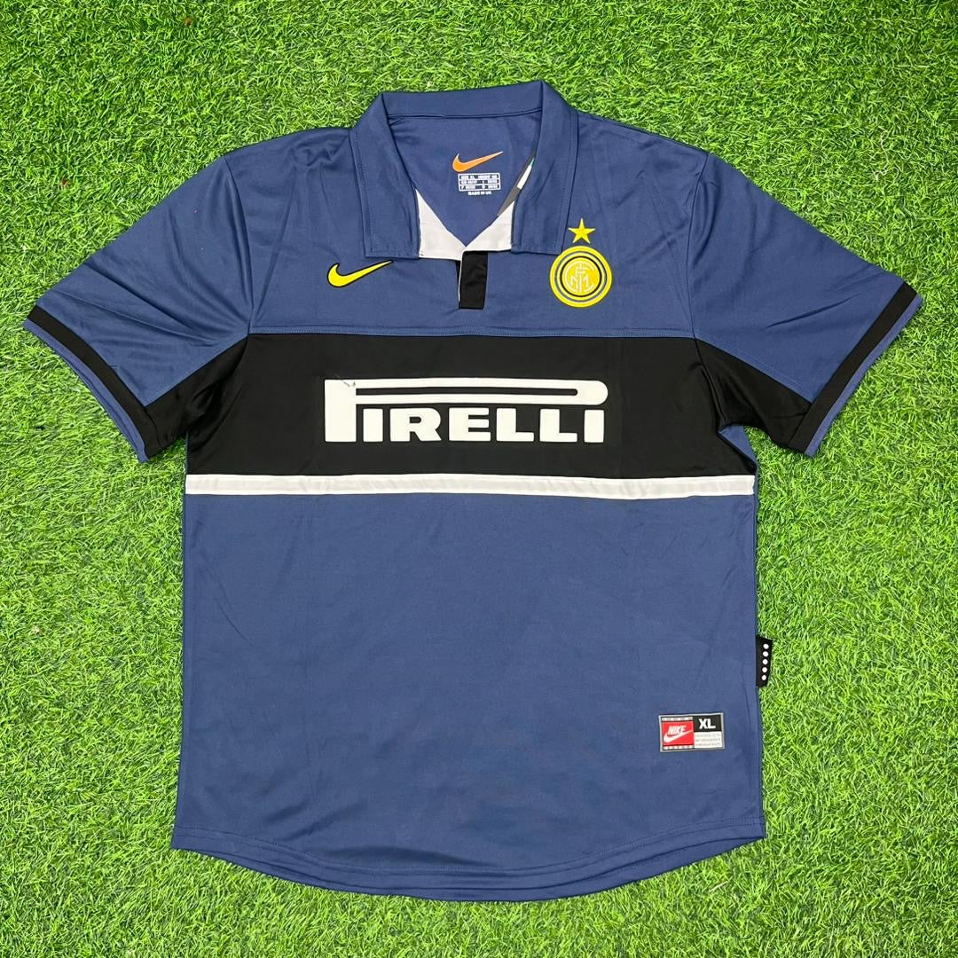 Cristiano Zanetti #6 Inter Milan 1998-1999 Home Retro Football Jersey Pulses Football
