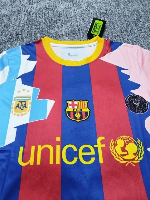 Lionel Messi GOAT Combo All Teams Special Jersey Trikot Maillot Soccer Shirt Pulses Football