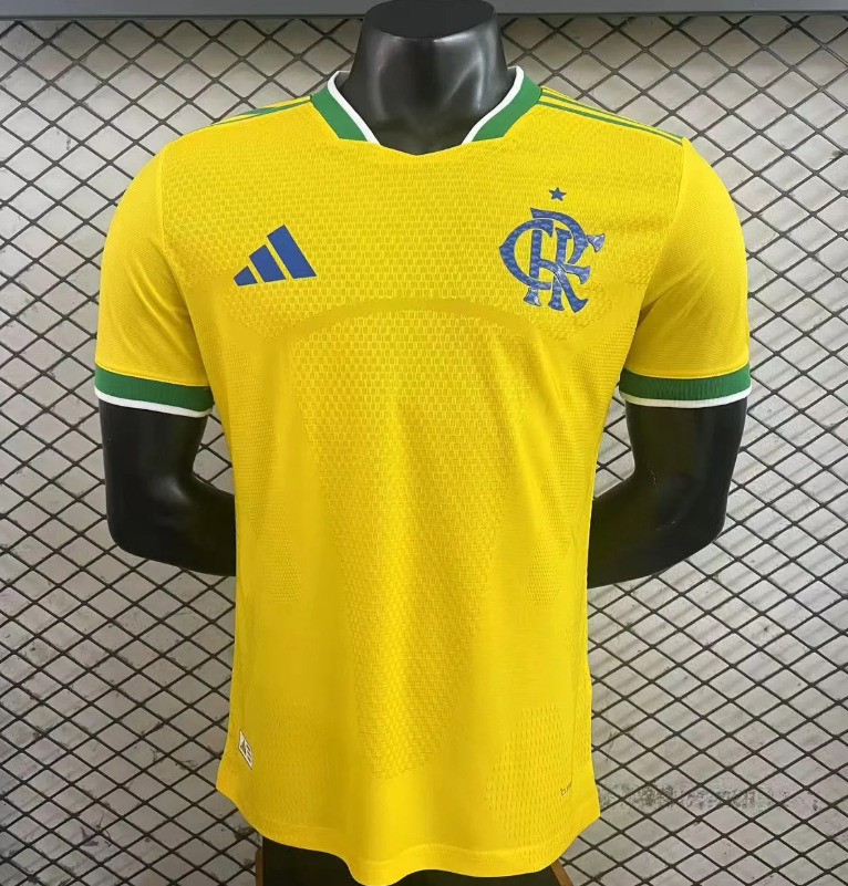 Flamengo Brasil 2026 - Amarelo+Verde Player [Slim Fit] Pulses Football