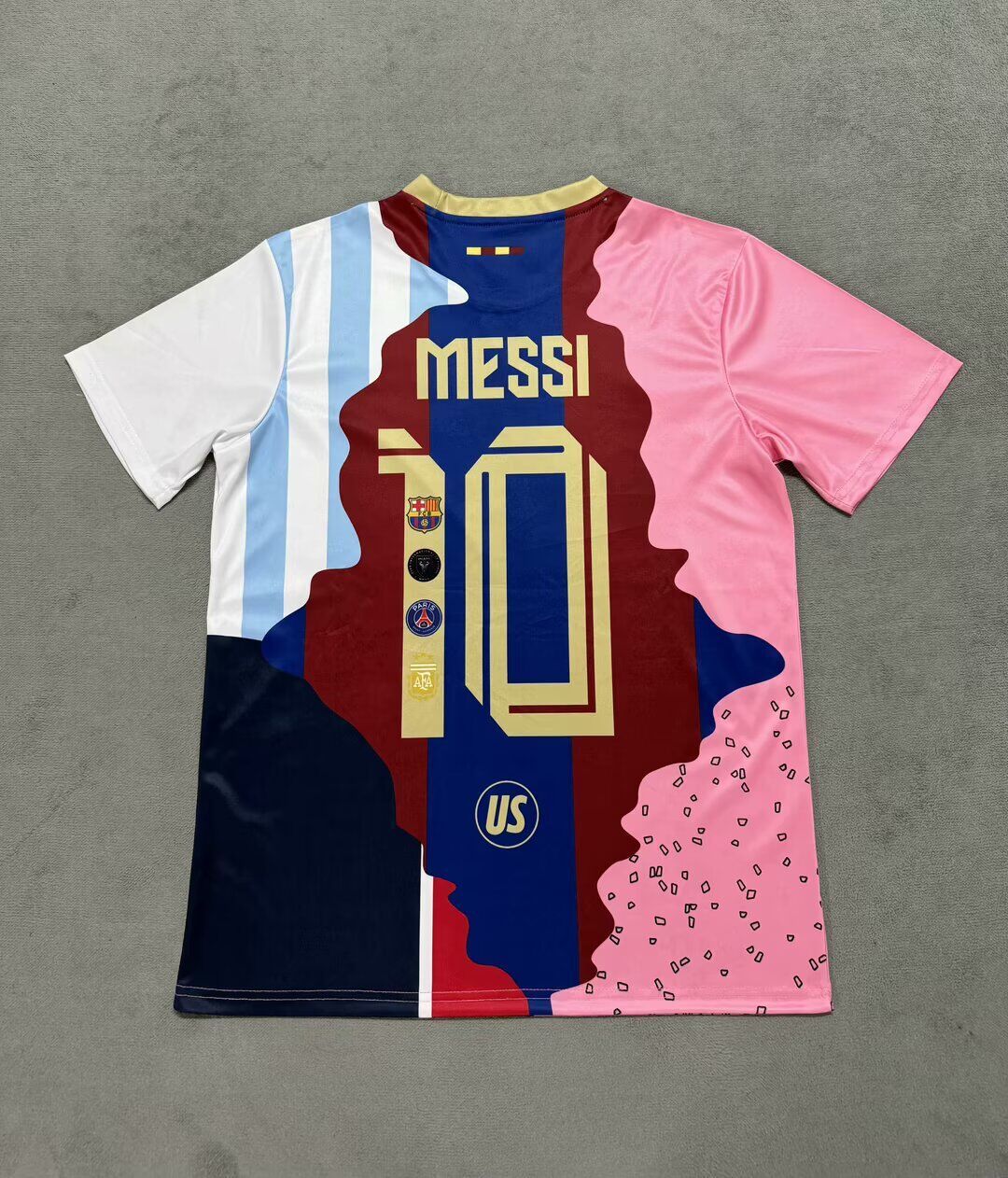 Lionel Messi Barcelona + Argentina Legend Special Jersey Trikot Maillot Soccer Shirt Pulses Football