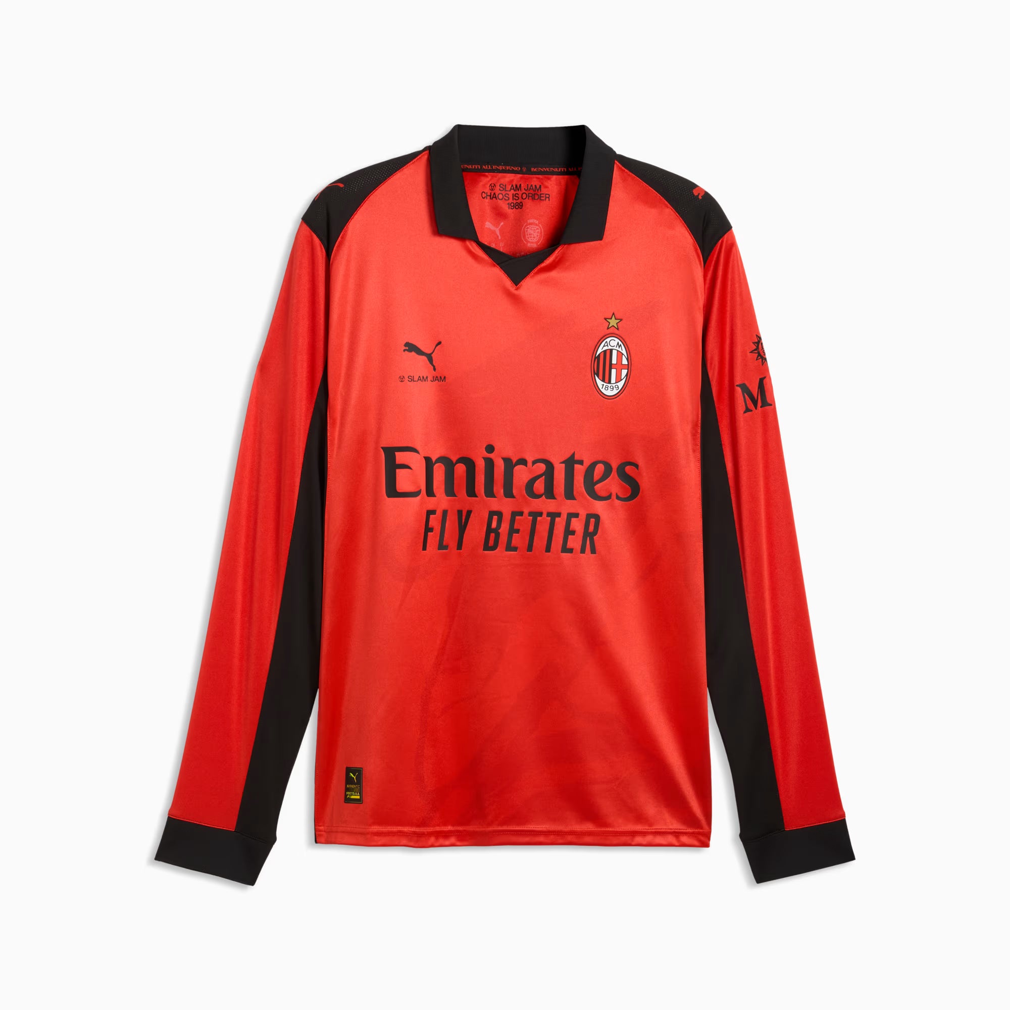 AC MILAN x SLAM JAM Long Sleeve Jersey Red