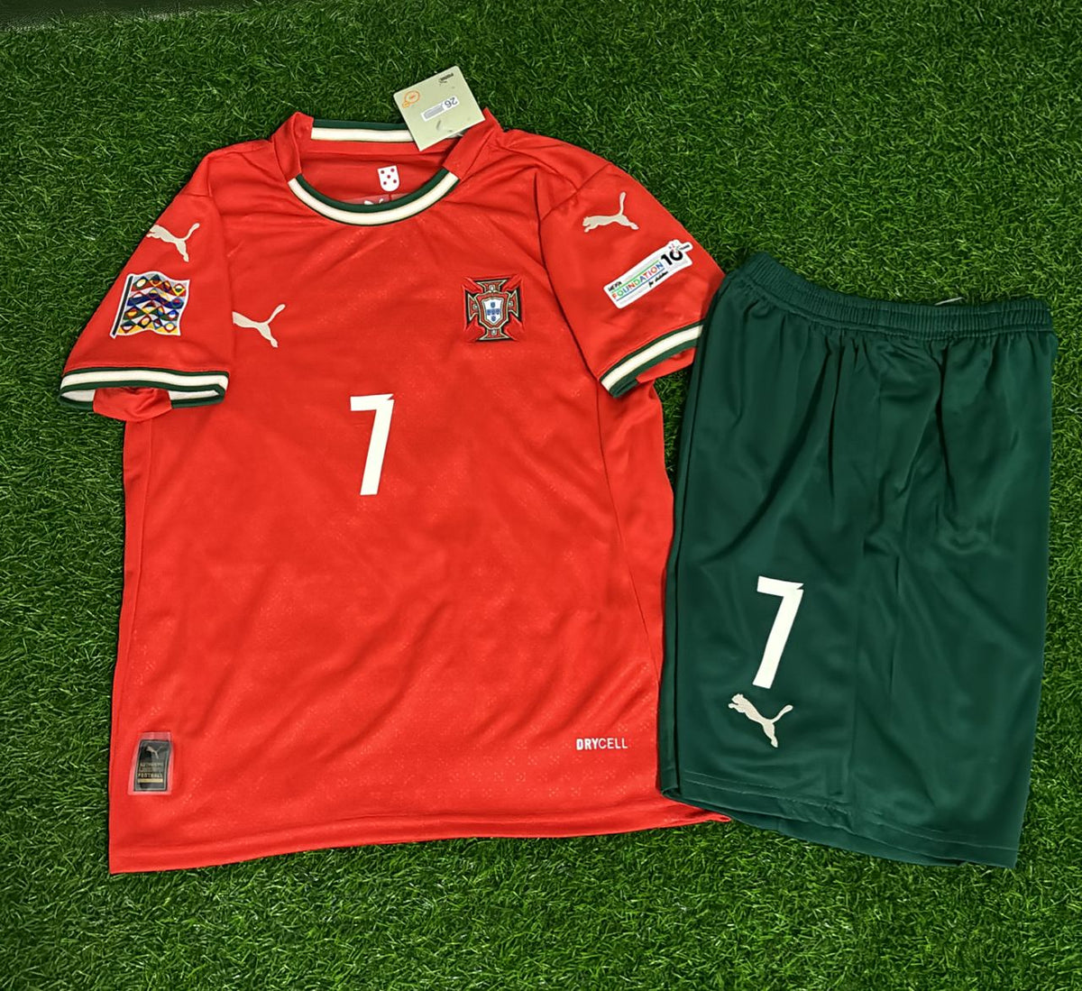 Cristiano Ronaldo Portugal UEFA Nations League Winner Kids Kit Jersey KinderTrikot Maillot Shirt Pulses Football
