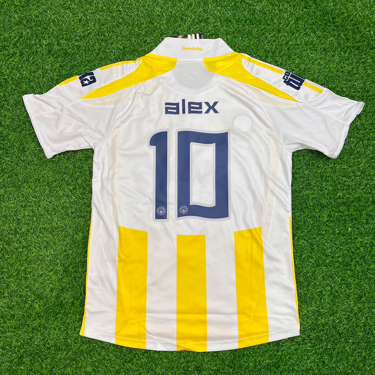 Alex de Souza Fenerbahçe 2007-2008 White Retro Kit Jersey – | Trikot | Maillot Soccer Shirt Pulses Football