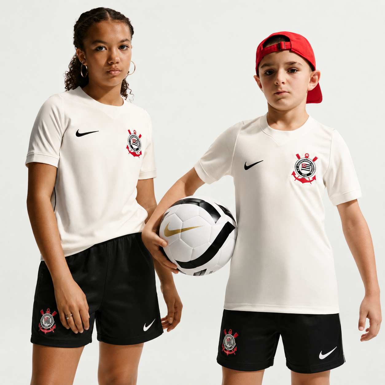 Camisa Corinthians Home 2027 Kit Kids Infantil Pulses Football