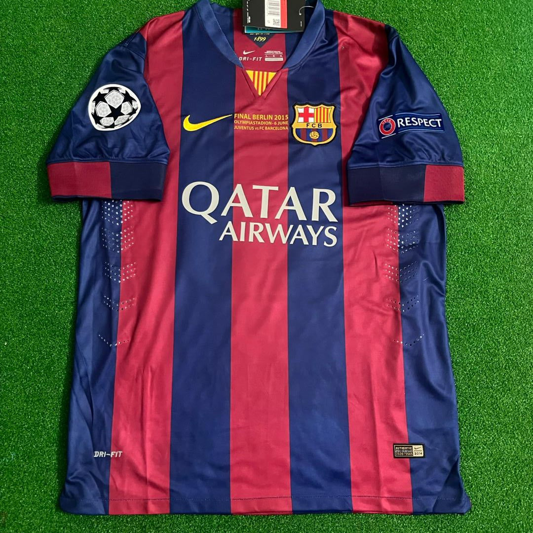 Lionel Messi Barcelona 2015 Final Berlin Champions League Jersey Trikot Pulses Football