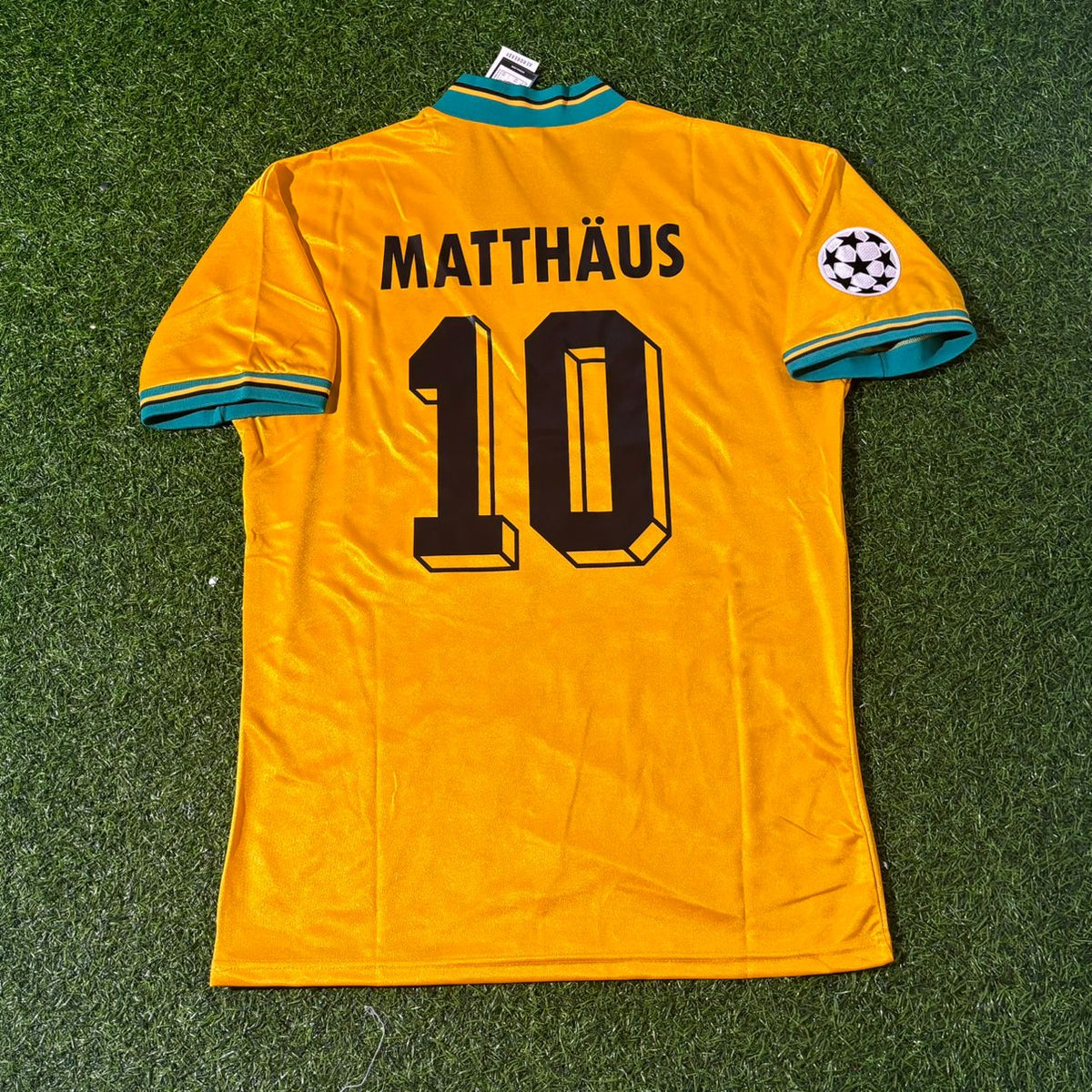 Lothar Matthäus Bayern Munich Yellow Retro Football Jersey Kit Pulses Football