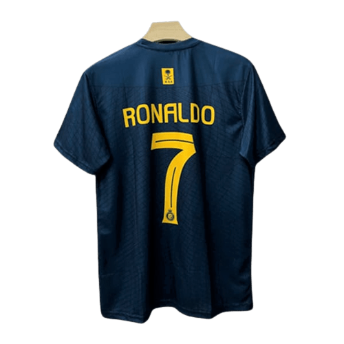 Cristiano Ronaldo Al Nassr 2024 2025 New Season Saudi Black Blue Jersey Pulses Football
