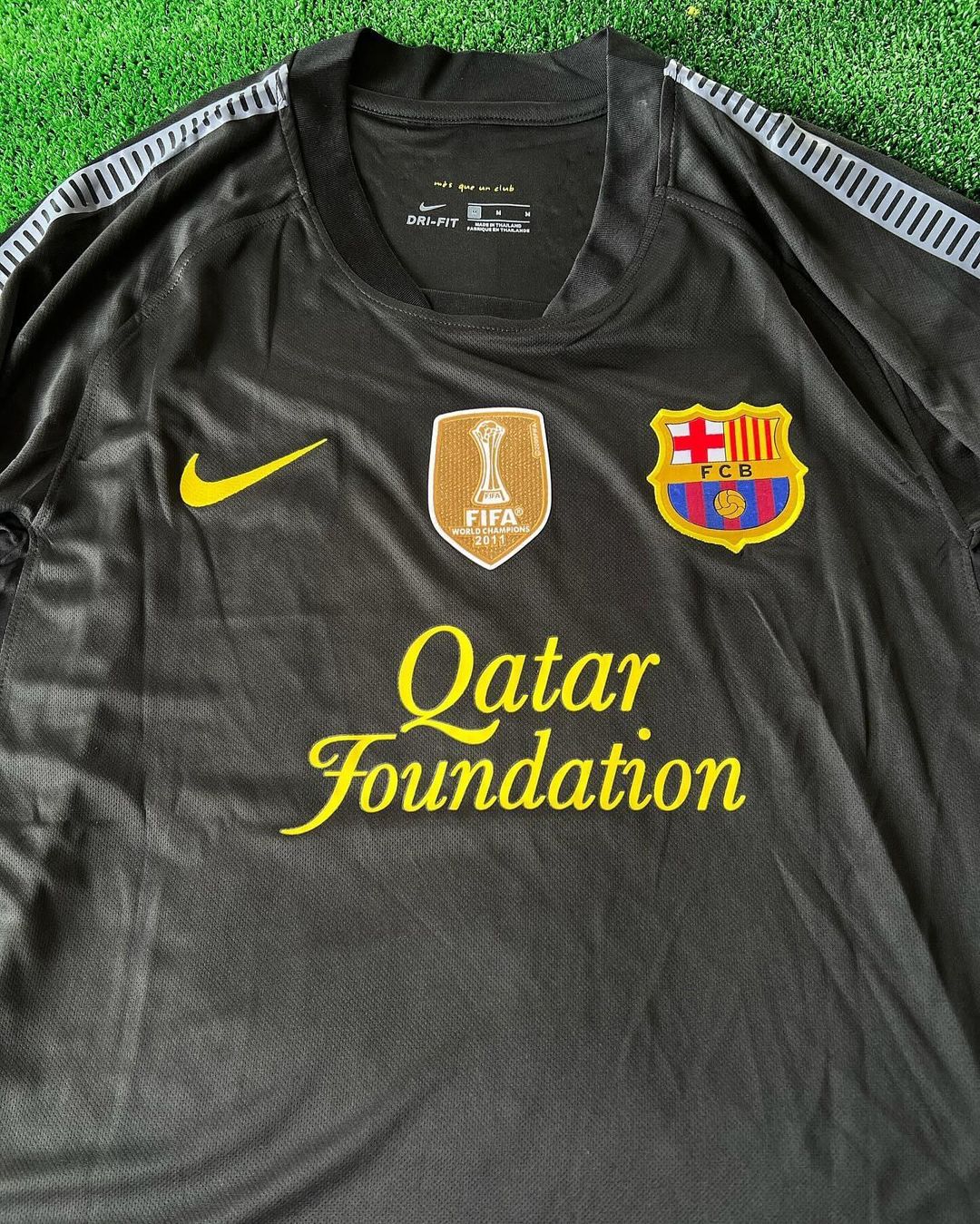 Lionel Messi Black Barcelona 2011/12 Retro Kit Shirt Jersey Trikot Maglia Pulses Football