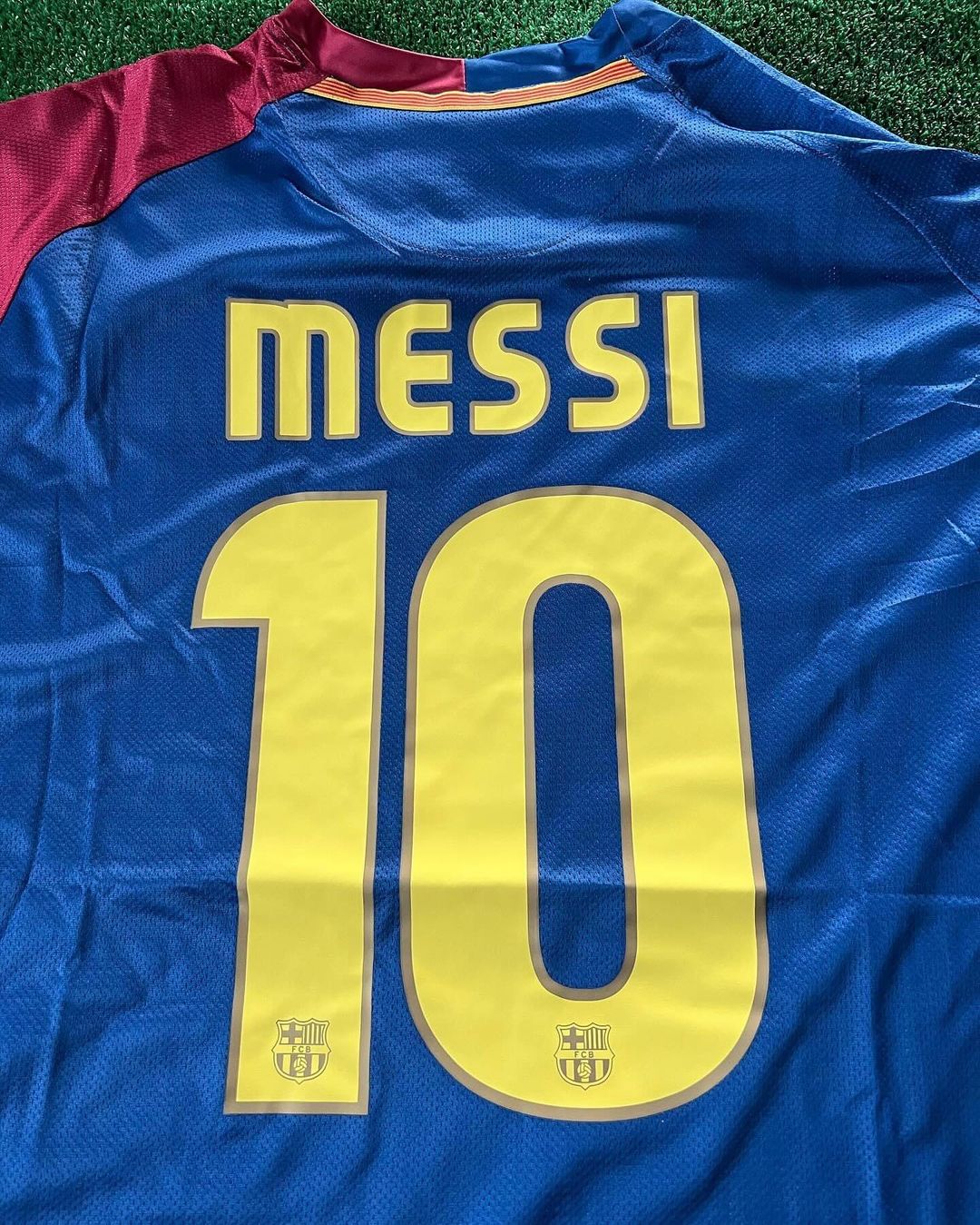 Lionel Messi Barcelona 2009 Roma Final Retro Jersey Trikot Maillot Pulses Football