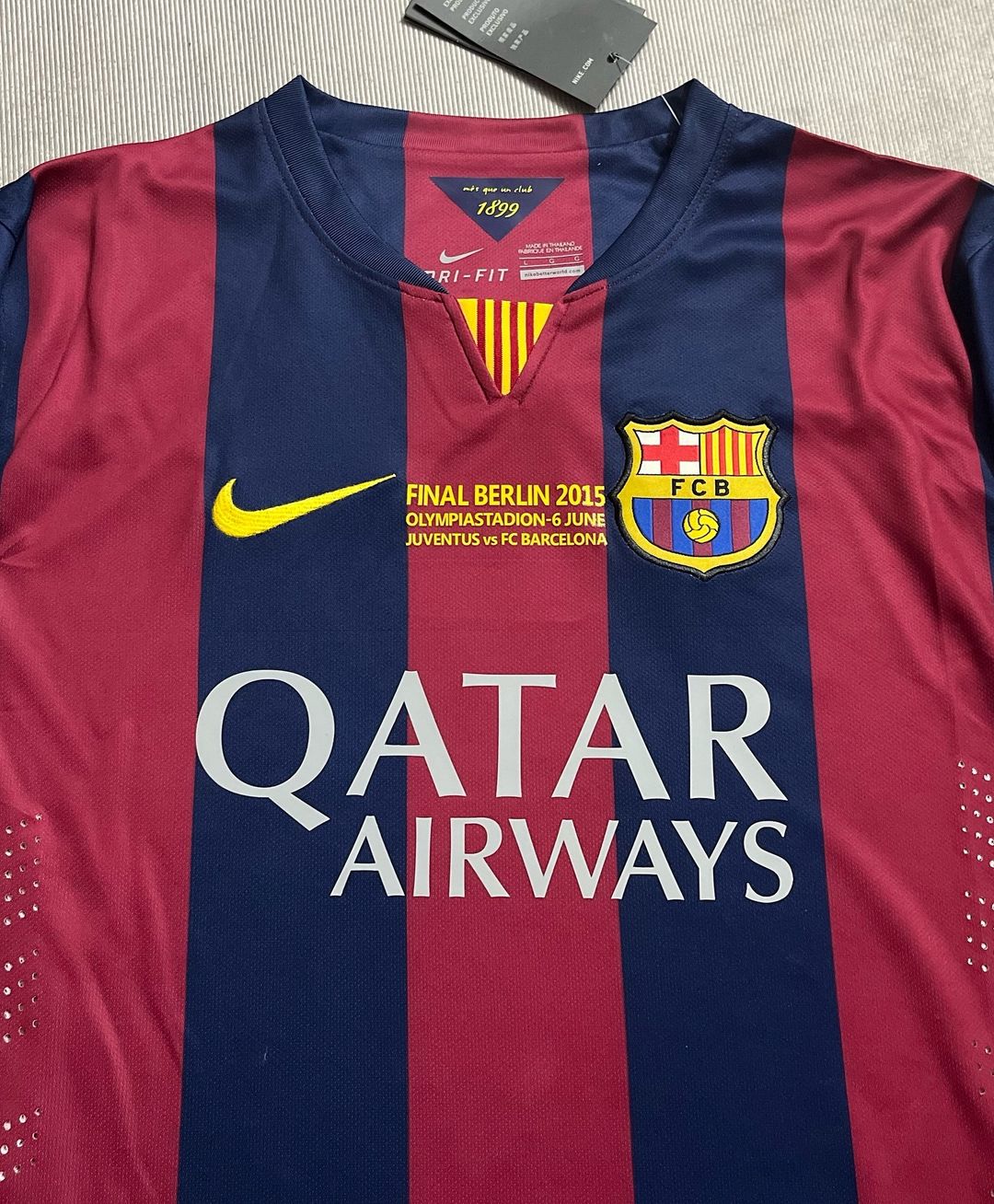 Lionel Messi Barcelona 2015 Final Berlin Champions League Jersey Trikot Pulses Football